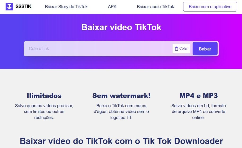 Baixar Vídeo do TikTok Sem Marca D'água 3 baixar tiktok